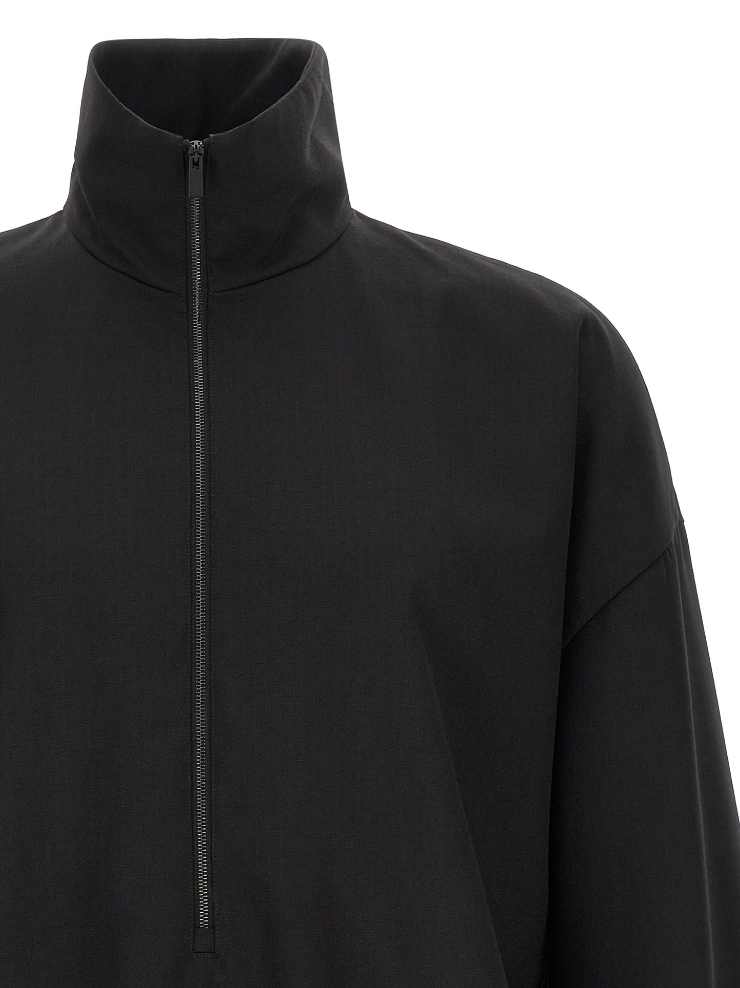 Black Virgin Wool Sweatshirt