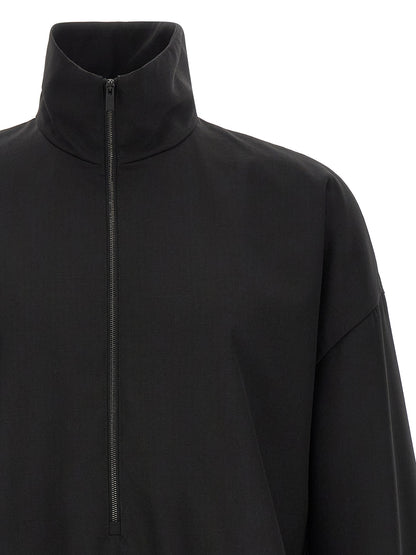 Black Virgin Wool Sweatshirt