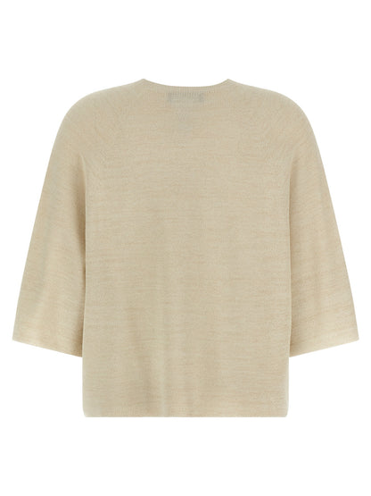 Gold Cotton Cardigan
