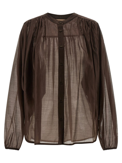 Brown Lycra Blouse