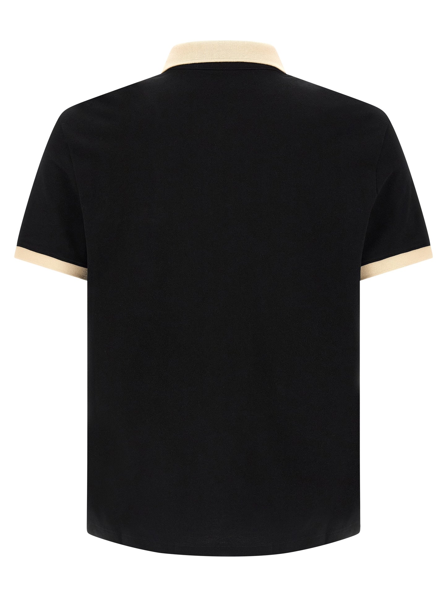 Black Cotton Polo Shirt