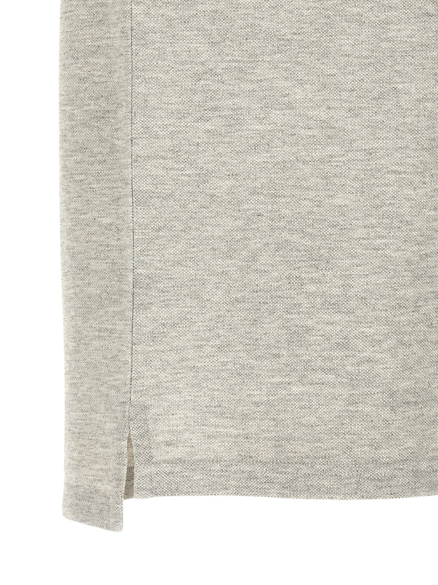 Gray Cotton Polo Shirt