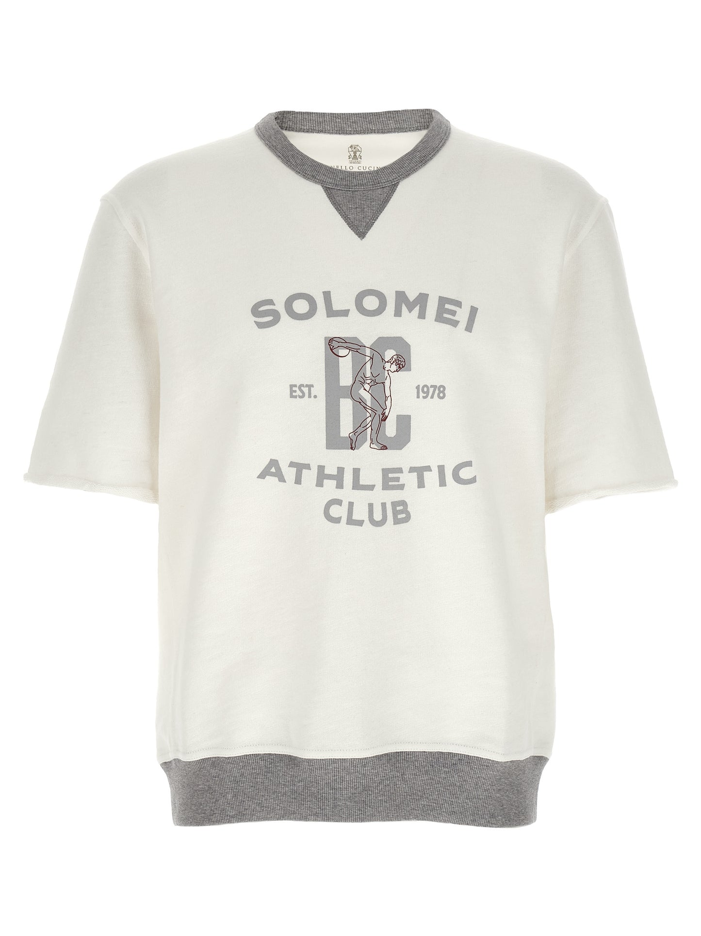 White Cotton Sweatshirt