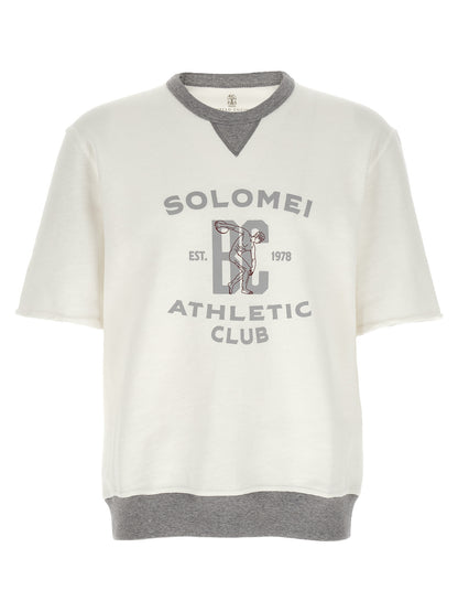 White Cotton Sweatshirt