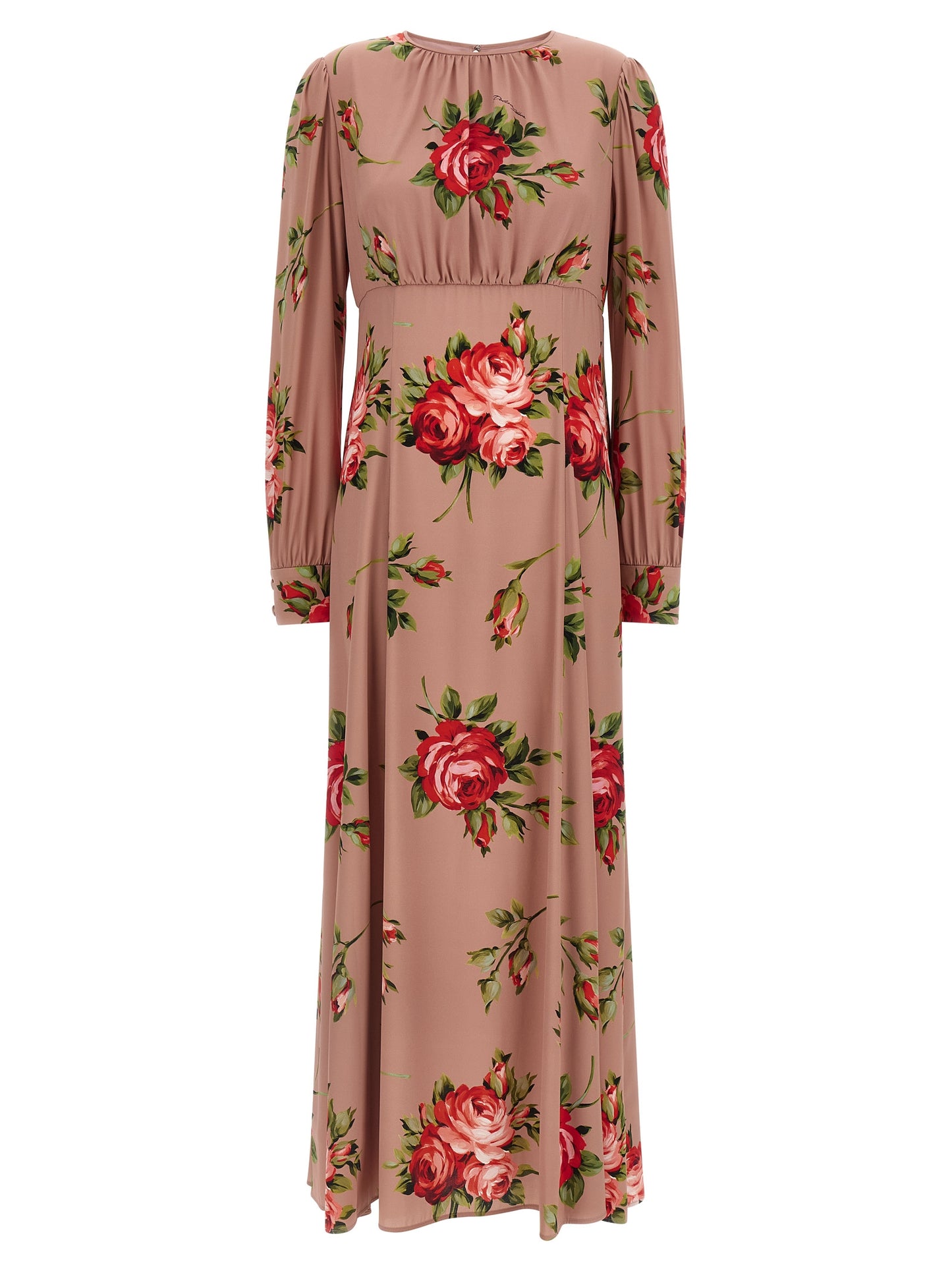 Multicolor Silk Long Dress