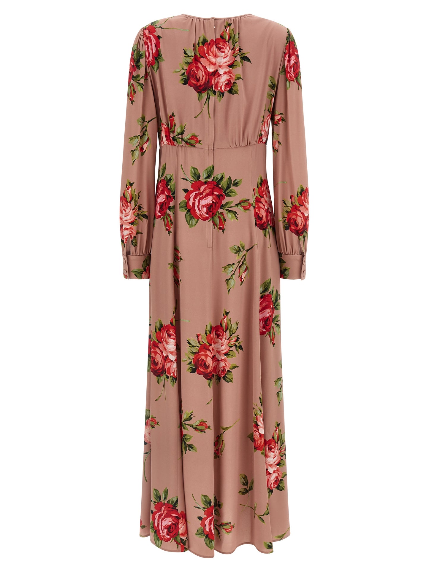 Multicolor Silk Long Dress