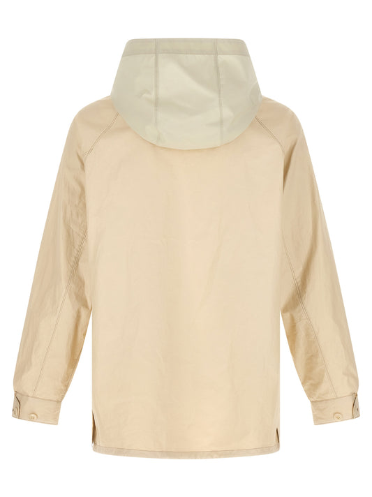 Beige Linen Shell Jacket