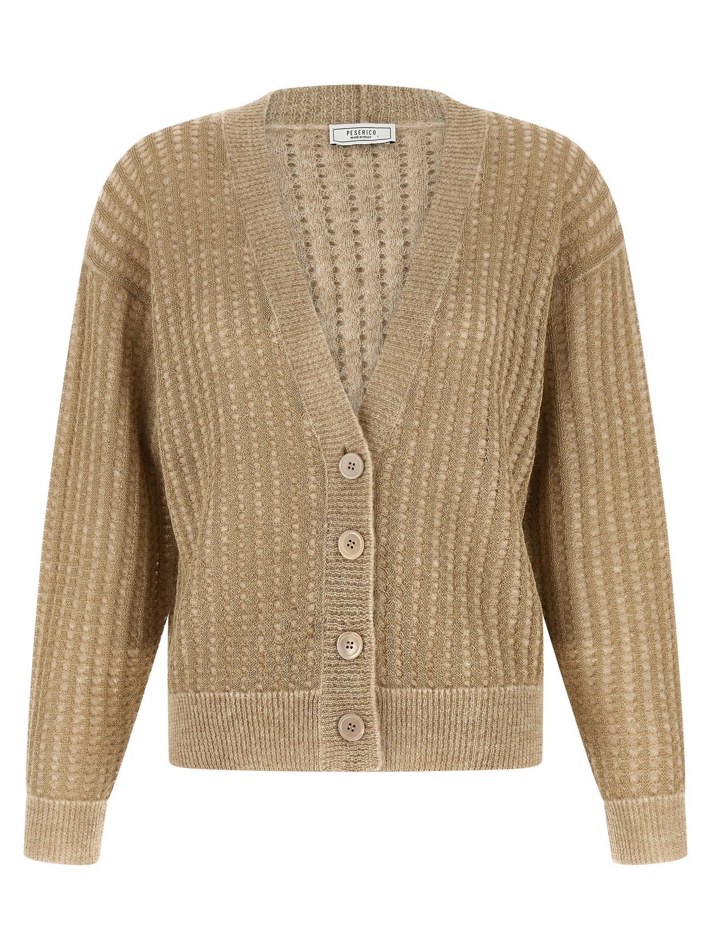 Beige Viscose Cardigan
