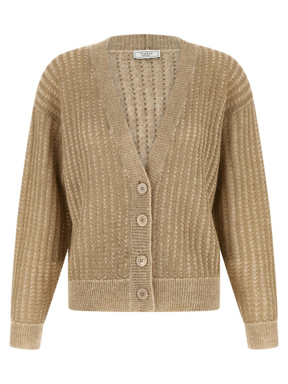 Beige Viscose Cardigan