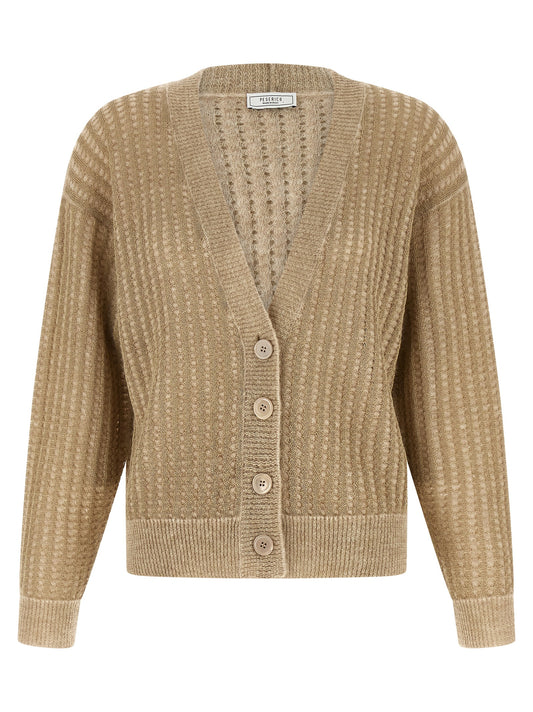 Beige Viscose Cardigan