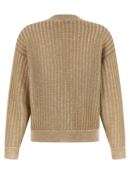 Beige Viscose Cardigan