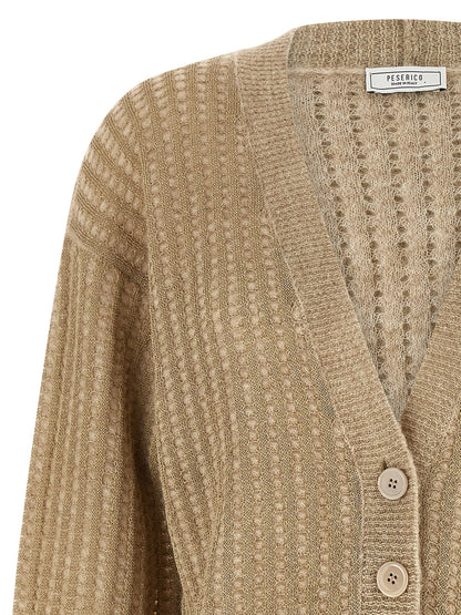 Beige Viscose Cardigan