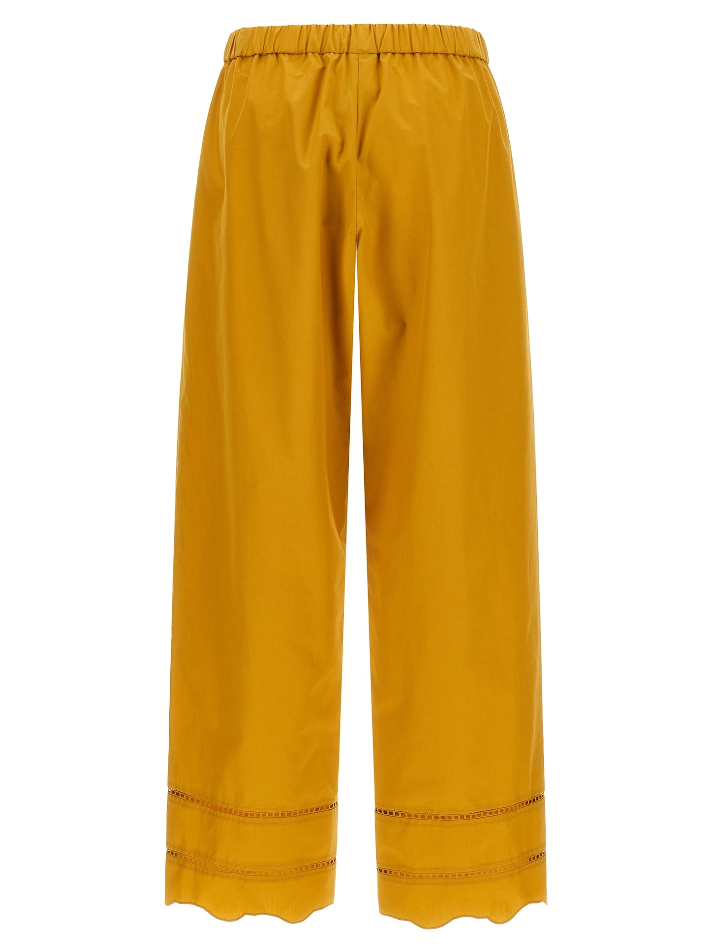 Bicolor Cotton Casual Pants