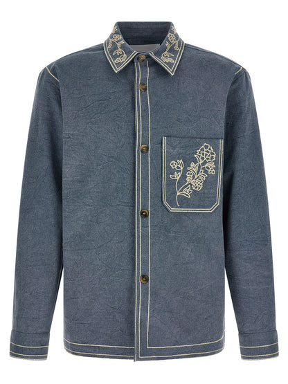 Blue Cotton Blouse