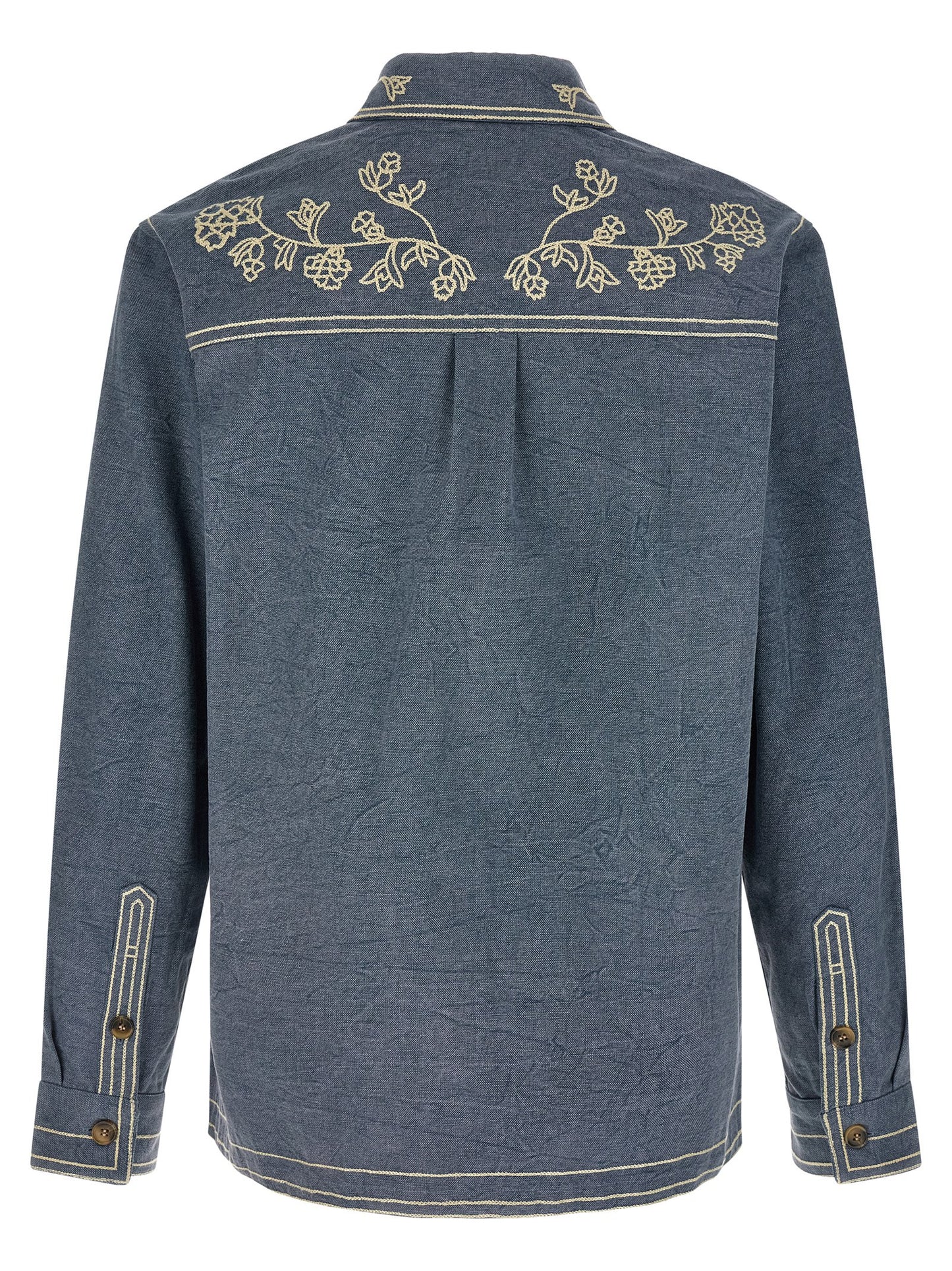 Blue Cotton Blouse