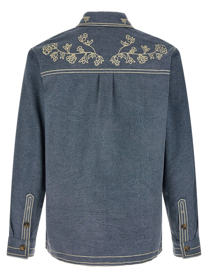 Blue Cotton Blouse