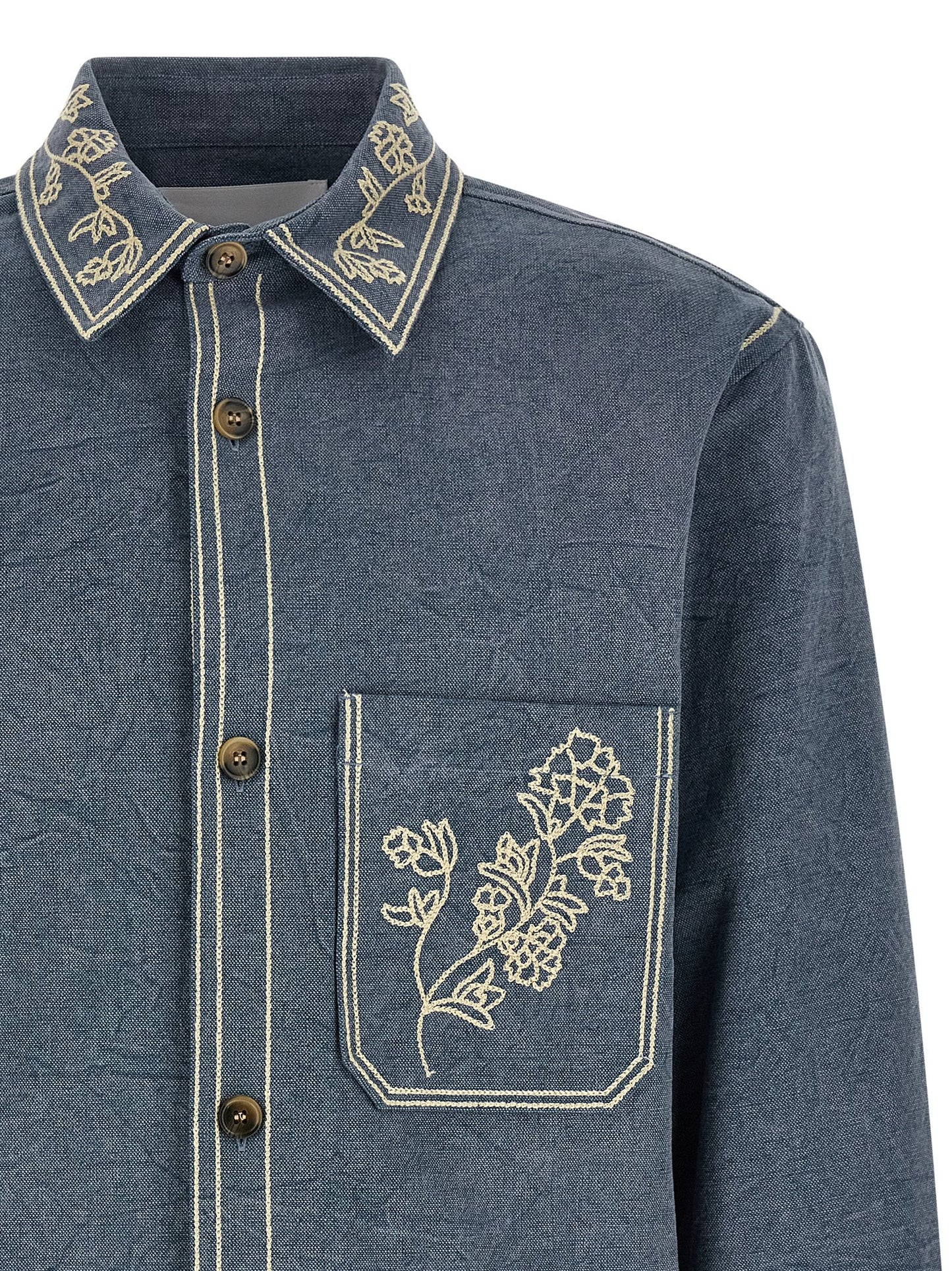 Blue Cotton Blouse