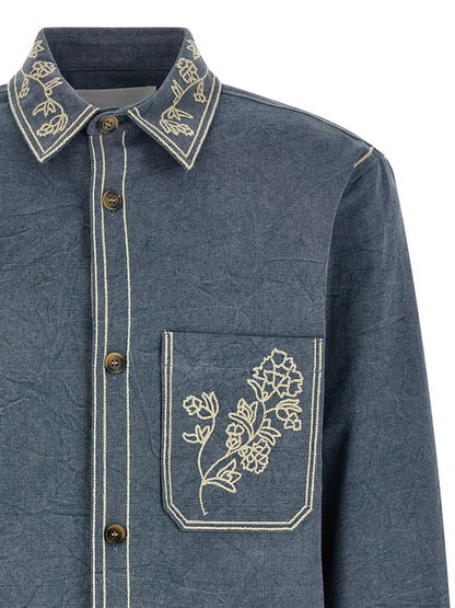 Blue Cotton Blouse