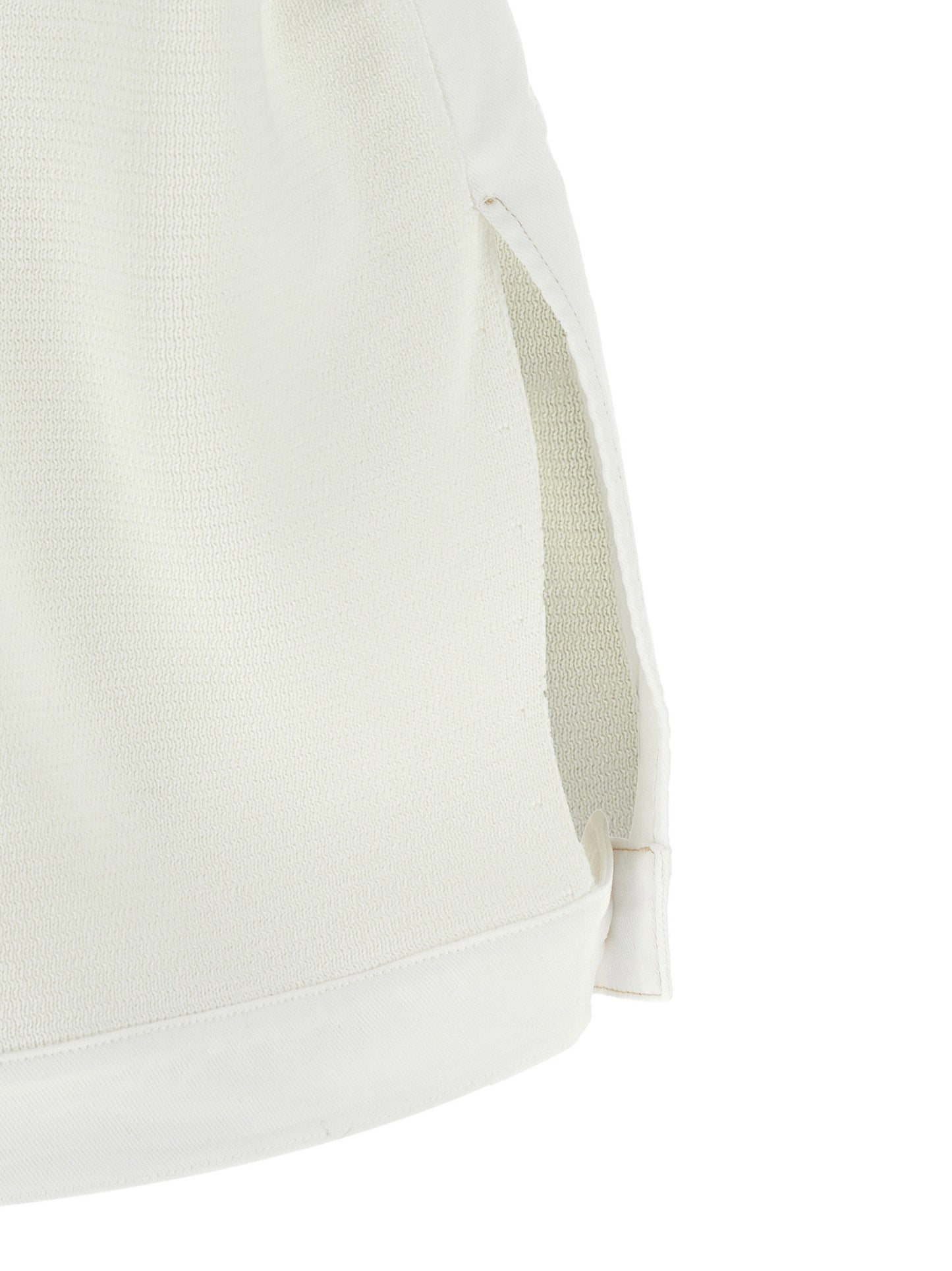 White Cotton Sleeveless Jacket