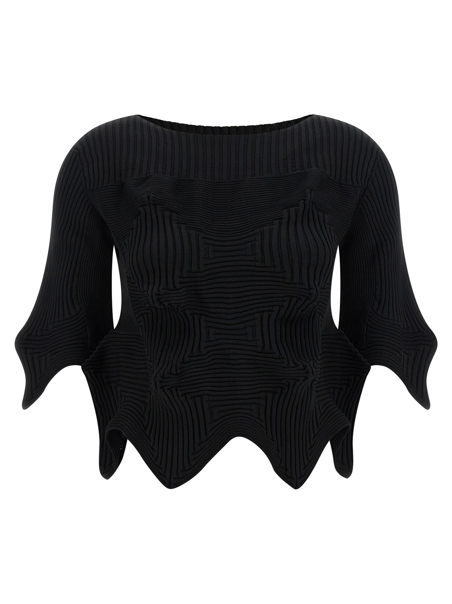 Black Polyester Blouse