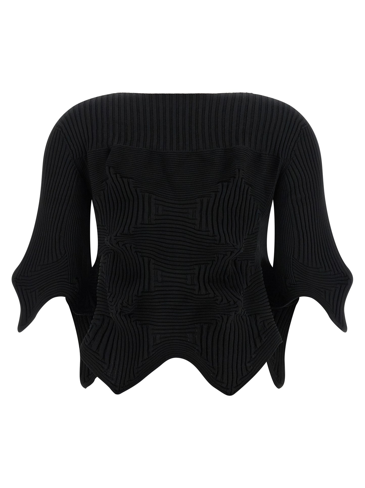 Black Polyester Blouse
