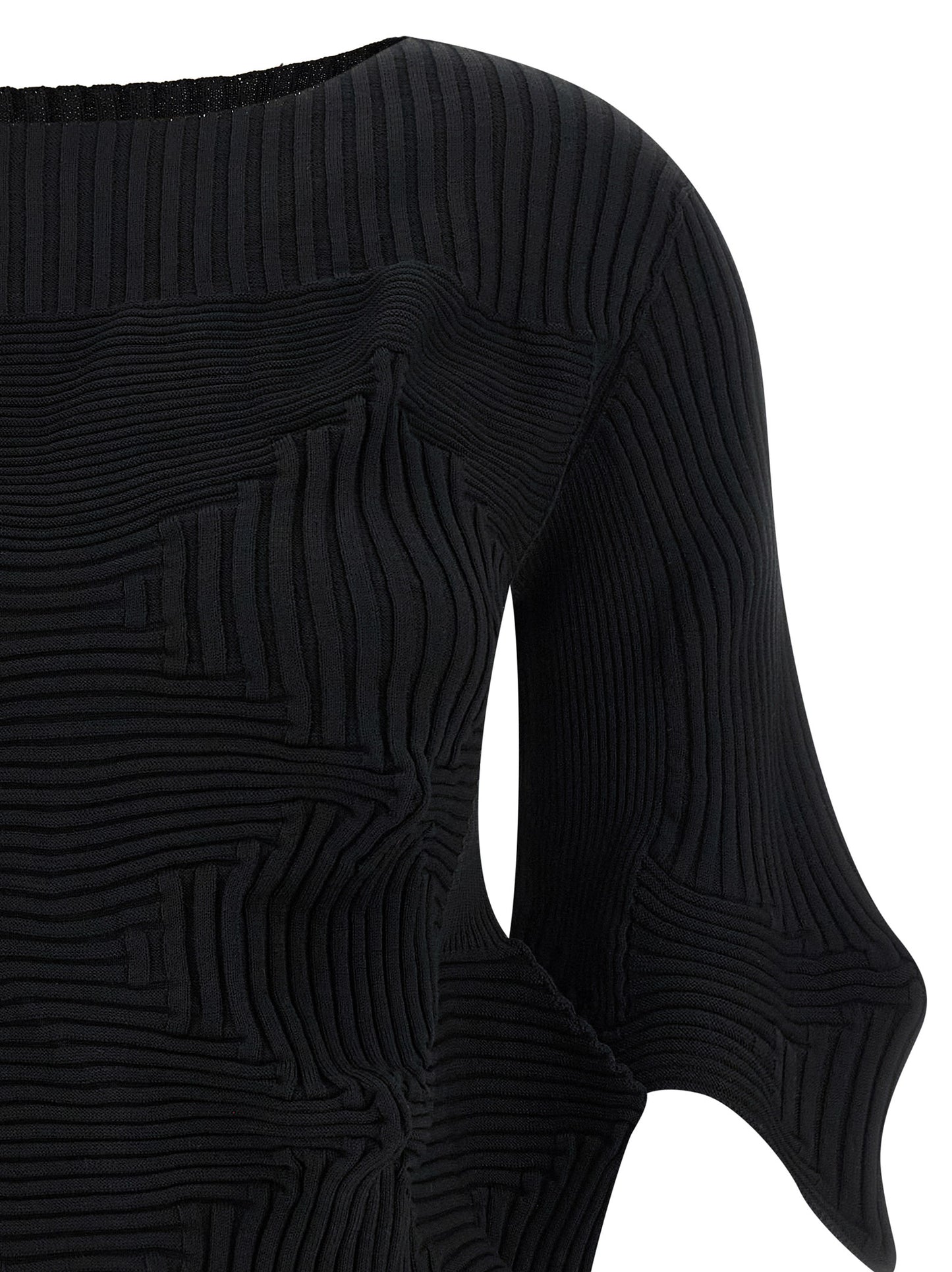 Black Polyester Blouse