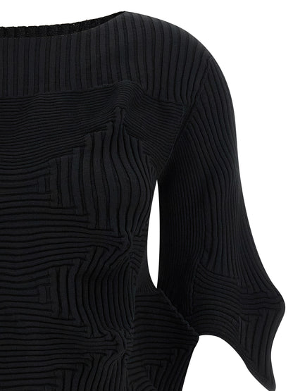 Black Polyester Blouse