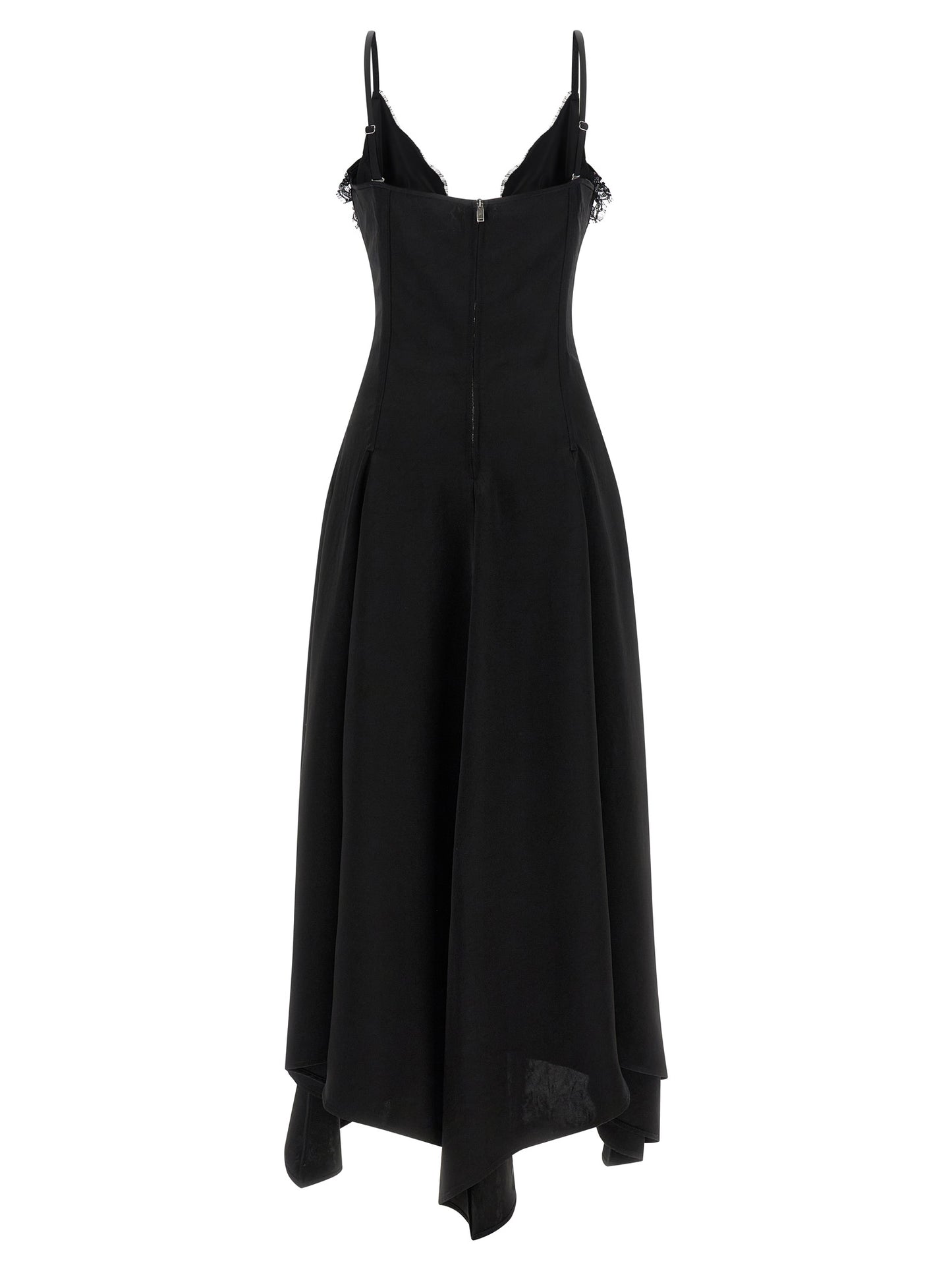 Black Acetate Long Dress