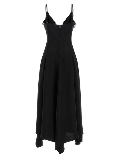 Black Acetate Long Dress