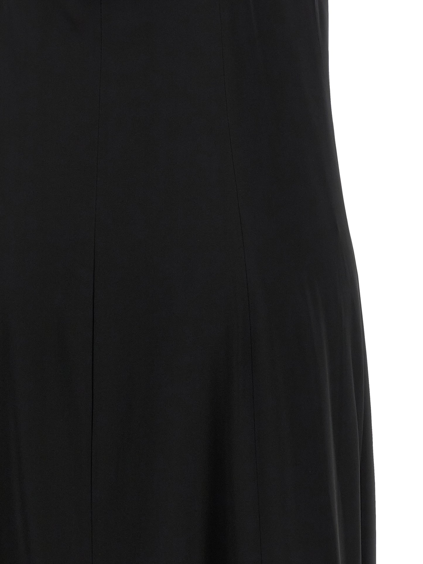 Black Viscose Long Dress
