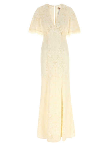 White Cotton Long Dress