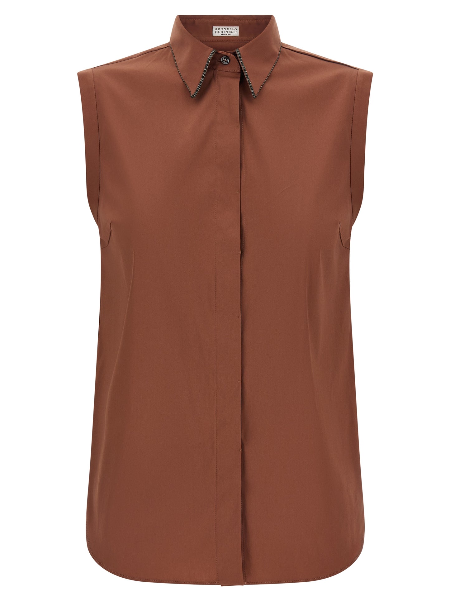 Brown Cotton Blouse