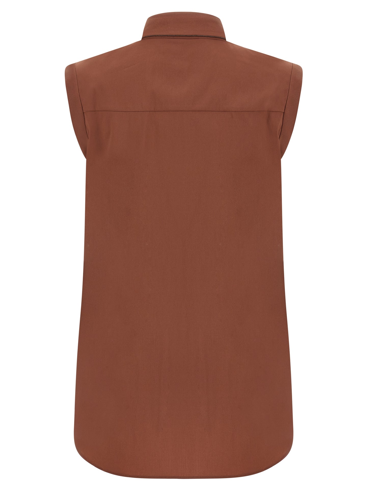 Brown Cotton Blouse