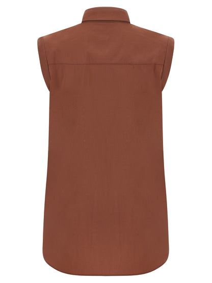 Brown Cotton Blouse