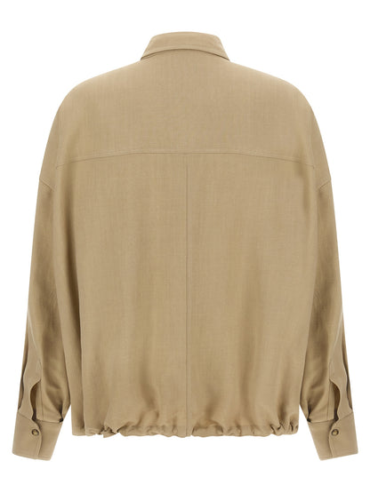 Beige Viscose Blouse