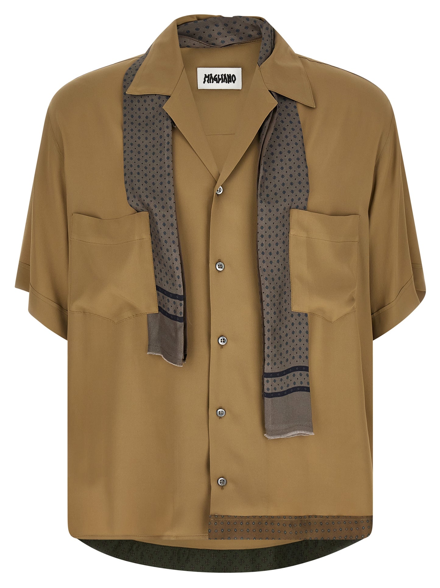 Beige Acetate Blouse