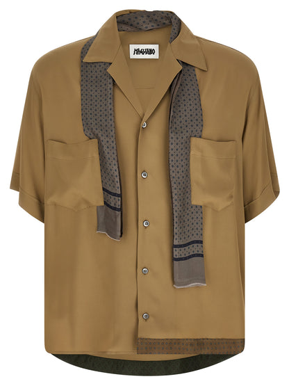 Beige Acetate Blouse