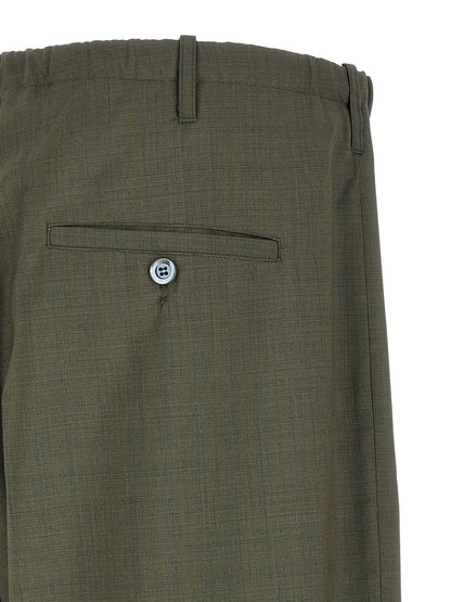 Bicolor Virgin Wool Casual Pants