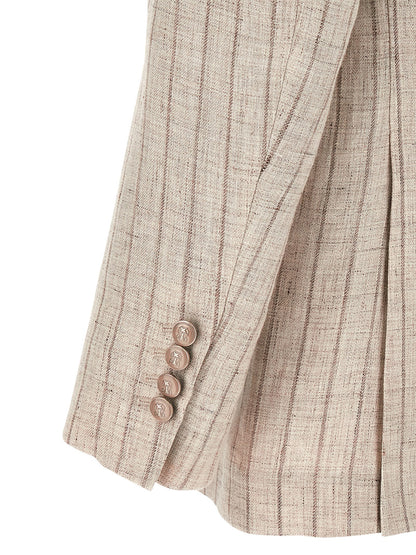 Gray Linen Blazer