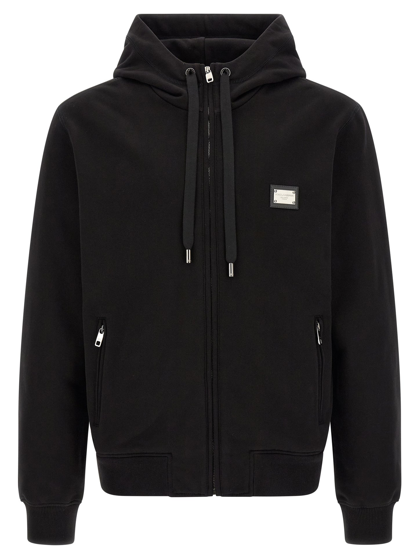 Black Cotton Sweatshirt