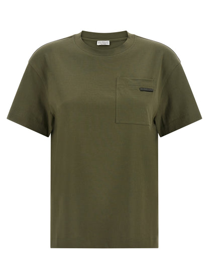 Bicolor Cotton T-Shirt
