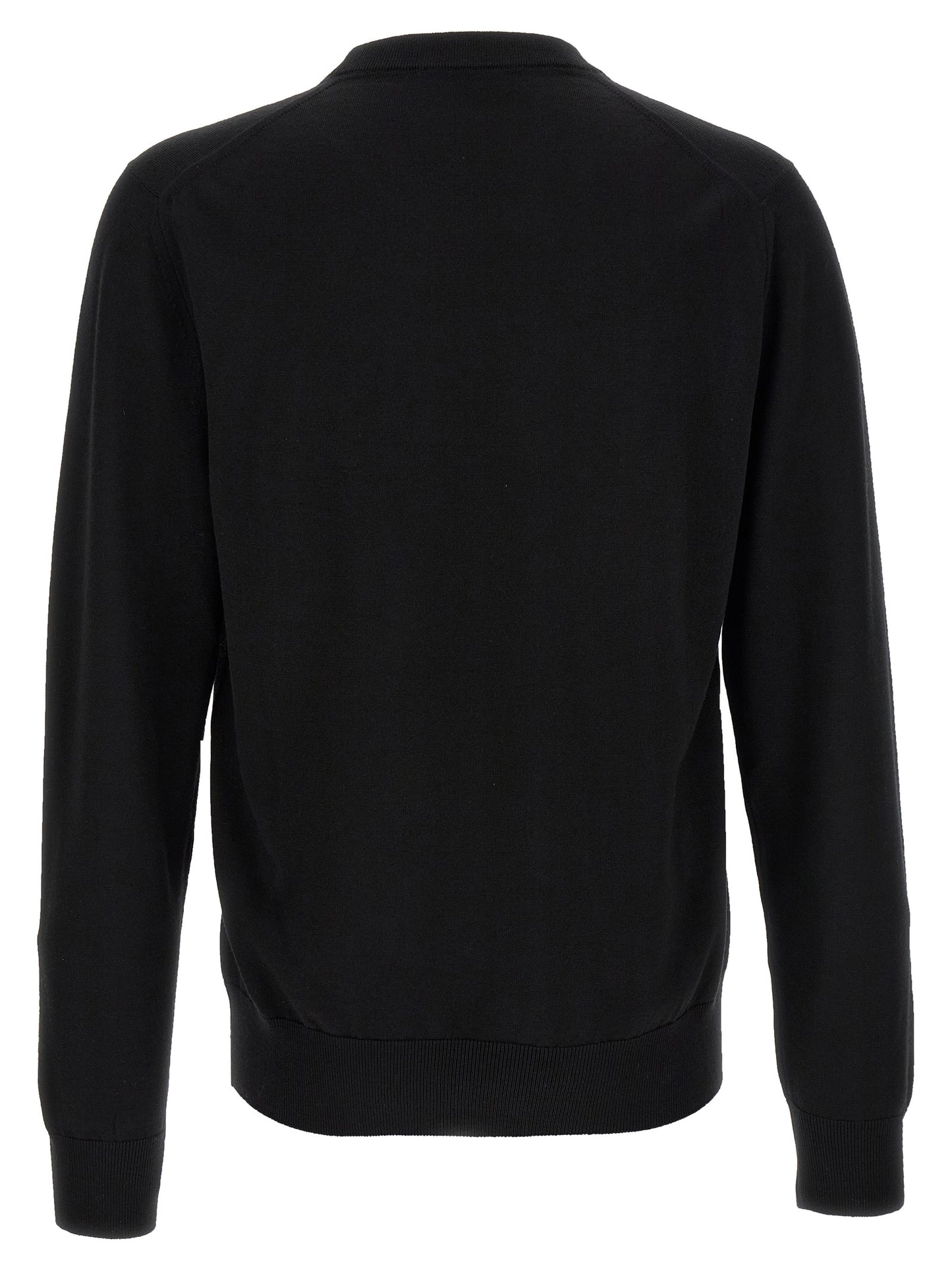 Black Virgin Wool Cardigan