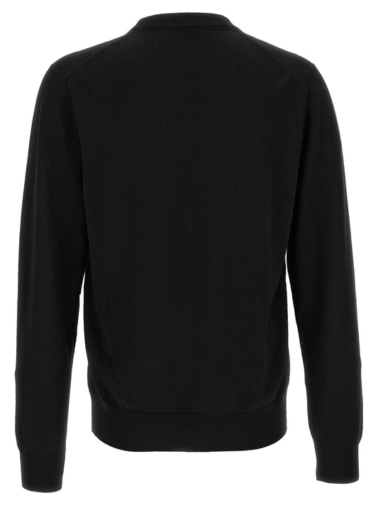 Black Virgin Wool Cardigan