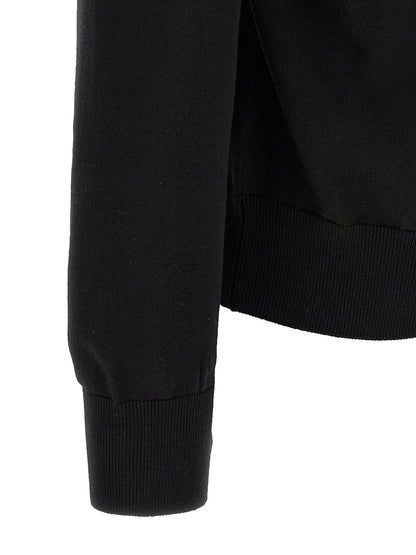 Black Virgin Wool Cardigan