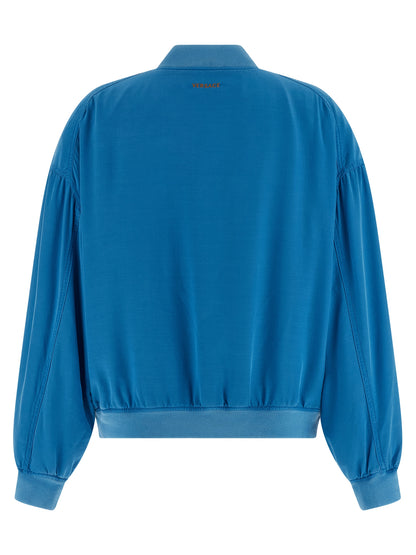 Blue Silk Bomber