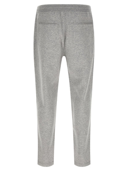 Gray Cotton Athletic Pants