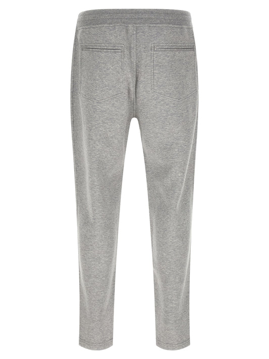 Gray Cotton Athletic Pants