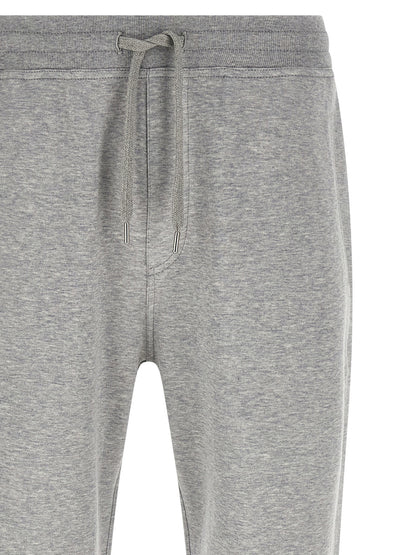 Gray Cotton Athletic Pants
