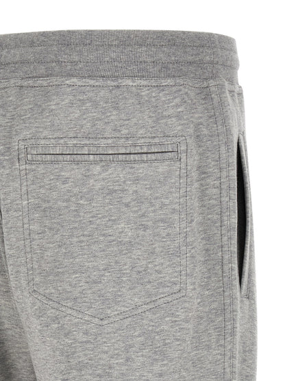 Gray Cotton Athletic Pants