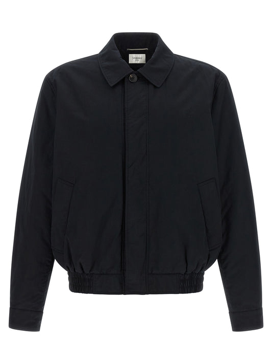 Black Cotton Shell Jacket